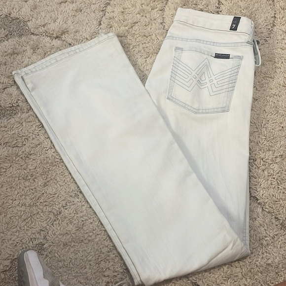 7 for All Mankind A-POCKET Flare Leg Jeans Denim NEW - Picture 4 of 11